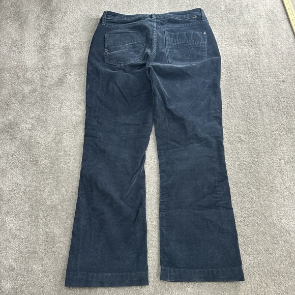 Jag Jeans Denim - JAG Size 6 Dark Blue Corduroy Jeans Flat Front 5 Pocket Low Rise Boot Leg Y2K